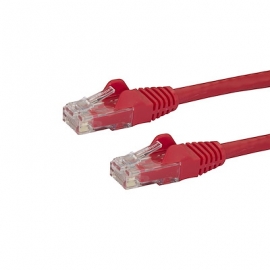 STARTECH.COM CAT6 ETHERNET CABLE 2M RED 650MHZ 100W SNAGLESS PATCH CORD LIFETIME WARR N6PATC2MRD