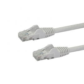 STARTECH.COM CAT6 ETHERNET CABLE 2M WHITE 650MHZ 100W SNAGLESS PATCH CORD LIFETIME WARR N6PATC2MWH