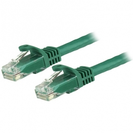 STARTECH.COM 1.5M CAT6 CABLE, RJ45 PATCH CORD, SNAGLESS, 650MHz 100W, GREEN, LTW N6PATC150CMGN