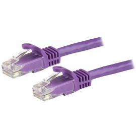 STARTECH.COM 1.5M CAT6 CABLE, RJ45 PATCH CORD, SNAGLESS, 650MHz 100W, PURPLE, LTW N6PATC150CMPL