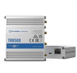 Teltonika TRB500 - Industrial 5G Gateway, with ultra-low latency and high data throughput, 4x4 MIMO, comes with the RutOS operating system TRB500000200