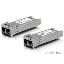 Ubiquiti UFiber SFP Multi-Mode Fiber Module, 1Gbps, 300m Distance, 2-Pack UACC-OM-MM-1G-D-2