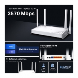 TP-Link Archer BE220W BE3600 Dual-Band Wi-Fi 7 Router(This is an AU Channel Exclusive Model) Archer BE220W