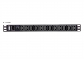 Aten 12 Port 1U Basic Pdu Supports Up To 10A With 12 Iec C13 Outputs Overload Protection Pe0112G-At-G