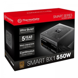 Thermaltake ATX PSU: Smart BX1 550W 80+ Bronze PSU (PS-SPD-0550NNSABA-1)