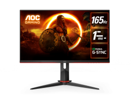 AOC 27" (16:9) QHD IPS LED, 1MS, 165HZ, ADAPTIVE SYNC, HDR, HDMI(2), DP, 3YR Q27G2S/EU