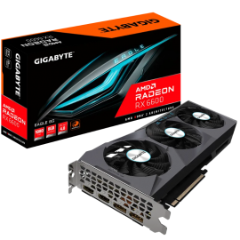AMD RDNA 2 Radeon RX 6600 Integrated w 8GB GDDR6 128-bit memory interface WINDFORCE 3X Cooling System w alternate spinning fans R66EAGLE-8GD
