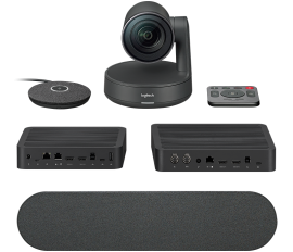 Logitech Rally Ultra Hd Conference System Kit Camera (1) Hub(2) Speaker(1) Mic Pod(1) 960-001219