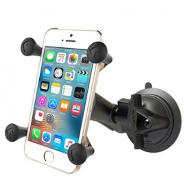 Ram Mounts Ram Twist Lock Suction Cup Mount With Universal X-grip Cell/ Iphone Cradle Ram-b-166-un7u