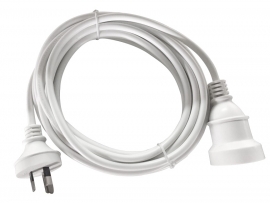 8Ware 5m Au Main Power Extension Cord Cable Lead 240V 3-Pin Male To Female RC-3079AU-05