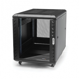 Startech 15U 19" Server Rack Cabinet - 4 Post Adjustable Depth (6-32") Locking Knock Down Network/Computer Equipment Enclosure RK1536BKF