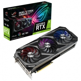 NVIDIA ROG Strix GeForce RTX 3070 Ti OC Edition 8GB GDDR6X buffed-up design with chart-topping thermal performance. 90YV0GW0-M0NA00