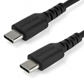 STARTECH.COM 2M USB-C 2.0 CABLE, DURABLE, 60W PASSTHROUGH, BLACK, LTW RUSB2CC2MB