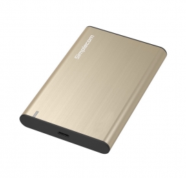 Simplecom SE221 Aluminium 2.5'' Sata Hdd/ Ssd To Usb 3.1 Enclosure Gold Se221-Gd
