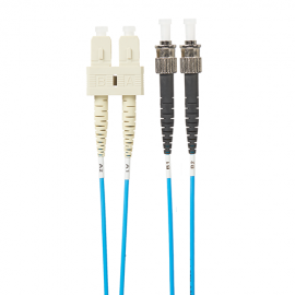 4Cabling 1M Sc-St Om4 Multimode Fibre Optic Cable: Blue (Fl.Om4Scst1Mb)