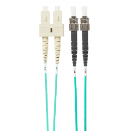 4Cabling 3M Sc-St Om4 Multimode Fibre Optic Cable: Aqua (Fl.Om4Scst3M)