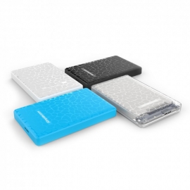 Simplecom Compact Tool-free 2.5" Sata To Usb 3.0 Hdd/ Ssd Enclosure White Se101-white