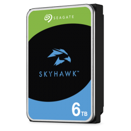 SEAGATE SKYHAWK SURVEILLANCE INTERNAL 3.5" SATA DRIVE, 6TB,6GB/S, 7200RPM, 3YR WTY ST6000VX009-DHI