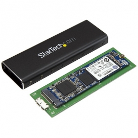 STARTECH.COM M.2 SSD ENCLOSURE FOR M.2 SATA SSD, USB3.0, USB TO MICRO-B CABLE, 2YR (SM2NGFFMBU33)