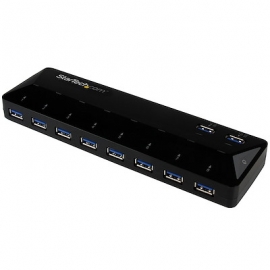 STARTECH.COM 10 PORT USB 3.0 HUB W/ CHARGE AND SYNC PORTS 2 X 1.5A PORTS 2 YR ST103008U2C