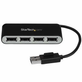 STARTECH.COM 4 PORT USB2.0 HUB, MINI, INBUILT CABLE, 2YR (ST4200MINI2)