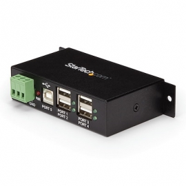 STARTECH.COM 4 PORT USB2.0 HUB, INDUSTRIAL, METAL, ESD PROTECTION, MOUNT, 2YR ST4200USBM