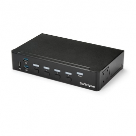 STARTECH.COM 4 PORT HDMI KVM SWITCH,SINGLE SCREEN 1080P,BUILT-IN USB3.0 HUB, 2YR SV431HDU3A2
