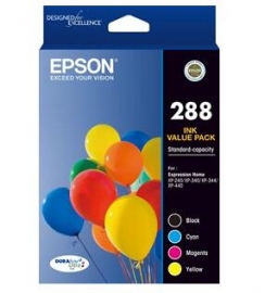 Epson 288 4 Colour Ink Pack - Xp-240 Xp-340 Xp-440 C13t305692