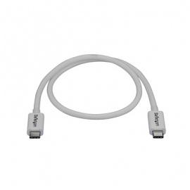 STARTECH.COM 0.5M THUNDERBOLT3 CABLE , 40GBPS, WHITE, 2YR (TBLT34MM50CW)