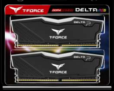 Team T-FORCE Delta RGB Series DRAM 16GB (2x8GB) DDR4 3600MHz 1.35V Black Heatspreader (TF3D416G3600HC18JDC01)
