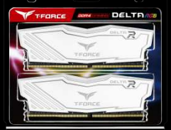 Team T-FORCE Delta RGB Series DRAM 16GB (2x8GB) DDR4 3600MHz 1.35V White Heatspreader TF4D416G3600HC18JDC01