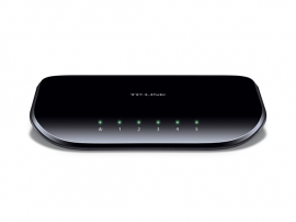 Tp-link Switch: 5 Port Gigabit Switch (10/ 100/ 1000) Plastic Tl-sg1005d