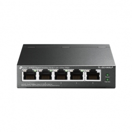 TP-LINK 5 PORT GIGABIT SWITCH, GbE(5), POE (4), 3YR WTY  TL-SG1005LP