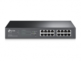 Tp-link 16-port Gigabit Desktop/rackmount Poe+ Easy Smart Switch 16 Gigabit Rj45 Ports Including