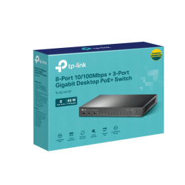 TP-LINK TL-SL1311P 8-PORT 10/100MBPS, 3-PORT GIGABIT DESKTOP SWITCH, 8-PORT POE+, 5YR