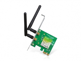 Tp-link Pci Express Adapter: 300mbps Wireless N Atheros, 2t2r, 2.4ghz, 802.11n/ G/ B, 2 Detachable Antennas