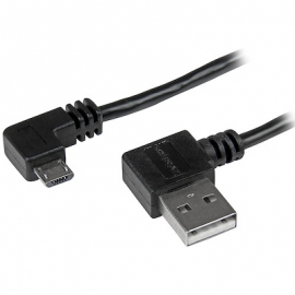 STARTECH.COM 1M MICRO-USB CABLE WITH RIGHT-ANGLED CONNECTORS - M/M USB2AUB2RA1M