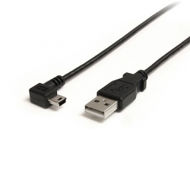 STARTECH.COM 1M MINI USB CABLE - A TO RIGHT ANGLE MINI B LIFETIME WARR USB2HABM3RA
