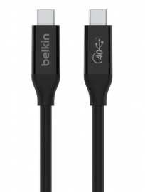 Belkin Belkin USB 4.0 Cable (USB-C to USB-C) (Backwards compatible incl. TB3) INZ001BT0.8MBK