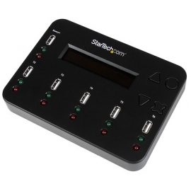 STARTECH.COM 1 TO 5 USB FLASH DRIVE DUPLICATOR, 2 MODE, NO HOST, LCD DISPLAY, USB2.0, 2YR USBDUP15