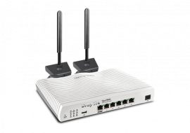 DrayTek Multi WAN Router with a Cat 6 4G LTE SIM slot, VDSL2 35b/G.Fast, 1 x GbE WAN/LAN, and 3G/4G USB WAN port for Load Balancing and Fail-over, 5 x GbE LANs, Object-based SPI Firewall, CSM, QoS, 32 x VPNs, 16 x SSL VPNs, Vigor 2866L