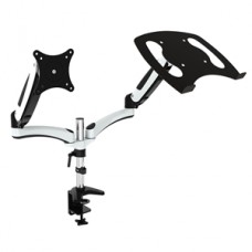 Visionmount Gasspring Deskclamp Aluminium Single Lcd Monitor& Notebook Holder Arm, Support Up To