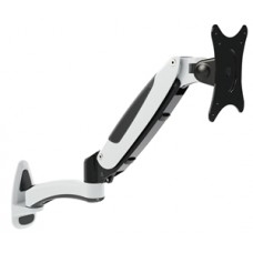 Visionmount Wall Mount Aluminium Single Lcd Monitor With Arm Support Up To 27", Tilt -90~+85,