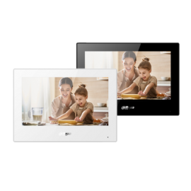 DAHUA IP WIFI INDOOR MONITOR,WHITE,7" TOUCH,ANDROID,POE,MICRO SD SLOT,SURFACE,3YR DHI-VTH5321GW-W