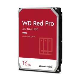 WD Red Pro,16TB, 3.5 form factor, SATA 6 Gb/s, 7200 RPM, 256 cache, 5 yrs warranty WD161KFGX