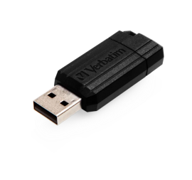 Verbatim PinStripe 128 GB USB 2.0 Flash Drive - Black - 2 Year Warranty 66782