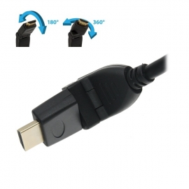 Wicked Wired 1.8m Swivelling Hdmi 1.4 Audio Visual Cable Ww-av-hdmimm180cm-14s