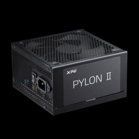 XPG PYLONII750B-BKCAUATX PSU: XPG PYLON II 750W80Plus Bronze, ATX 3.1 Compatible, 135mm Fan, 5-Year Warranty, 2x CPU (4+4 Pin), 2x PCIE (6+2 Pin), 1x 12VHPWR (16-Pin), 6x SATA, 2x Moldex