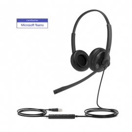 Yealink (UH34-Dual-Teams) Microsoft Certified Teams USB Wired Headset