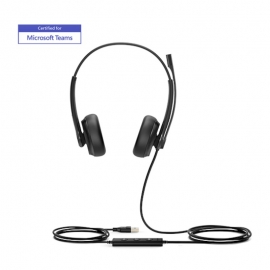 Yealink (UH34-SE-Dual-Teams-C) Microsoft Certified Teams USB Wired Headset with 3.5mm Jack